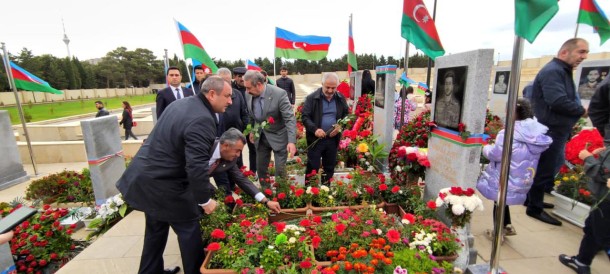 Nərimanovda şəhidin anım günü qeyd edildi - FOTOLAR